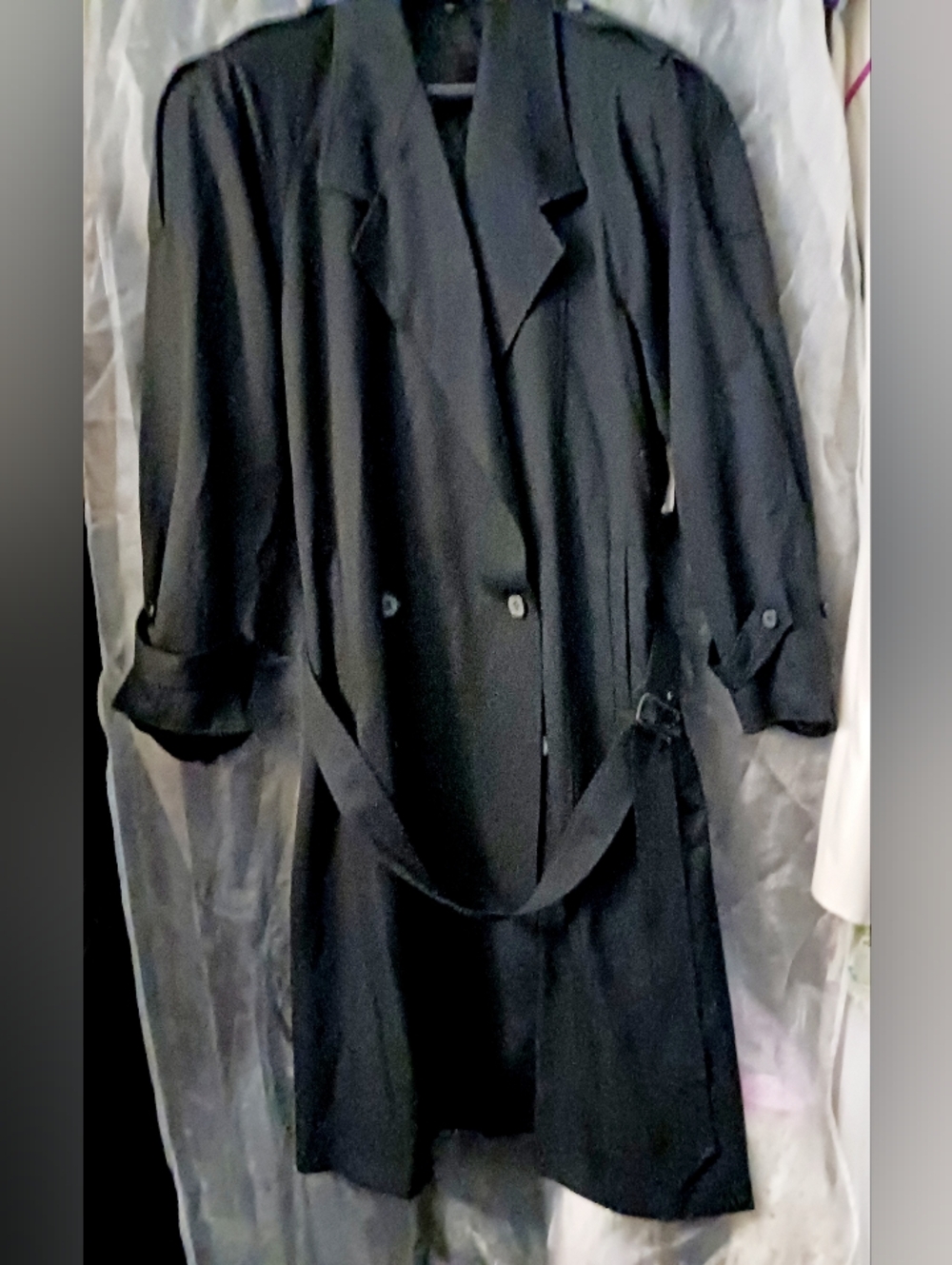 Classic Black Trench Coat
